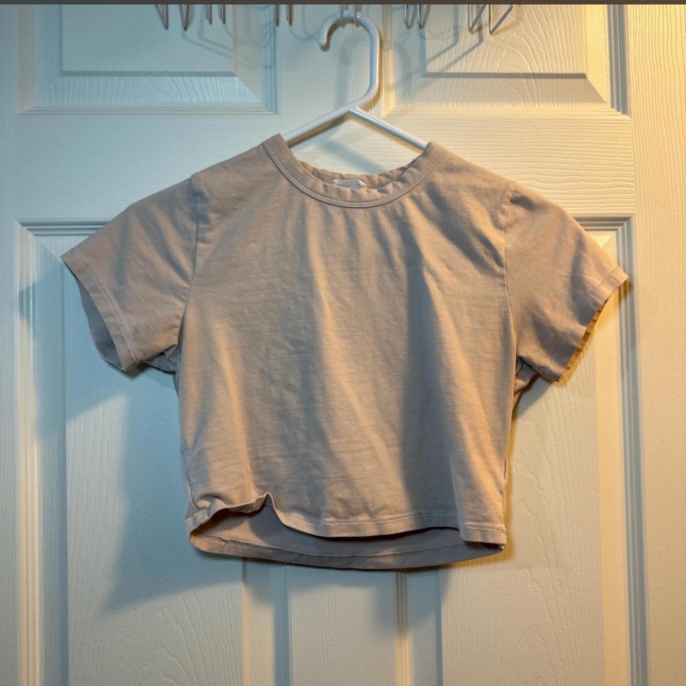 Cotton On Cream Crop Top